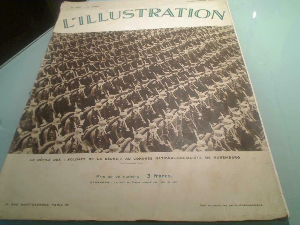 "L'illustration" du 19 septembre 1936, Enlèvement ou Envoi, 1920 à 1940, Journal ou Magazine
