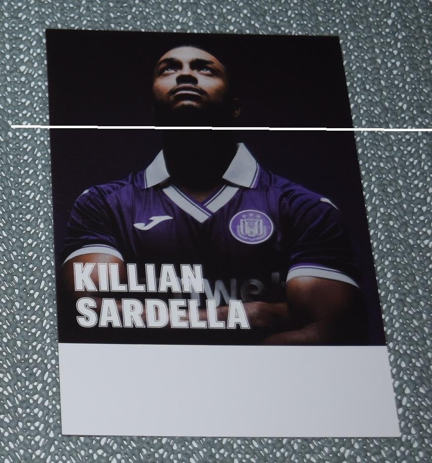 RSC Anderlecht : Killian Sardella / Geen handtekening, Verzenden, Nieuw, Spelerskaart
