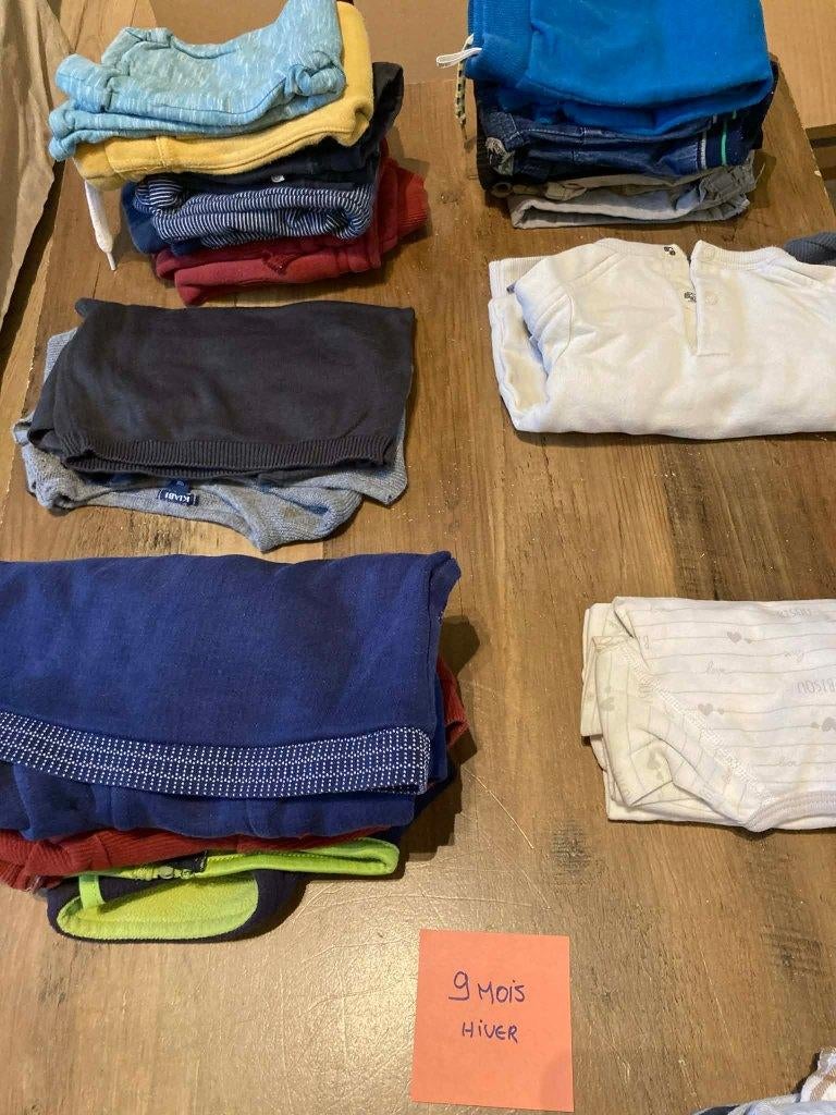 Lot vêtement bébé garçon - 9 mois : hiver - +/- 60 pièces, Enfants & Bébés, Enlèvement, Utilisé, Taille 74