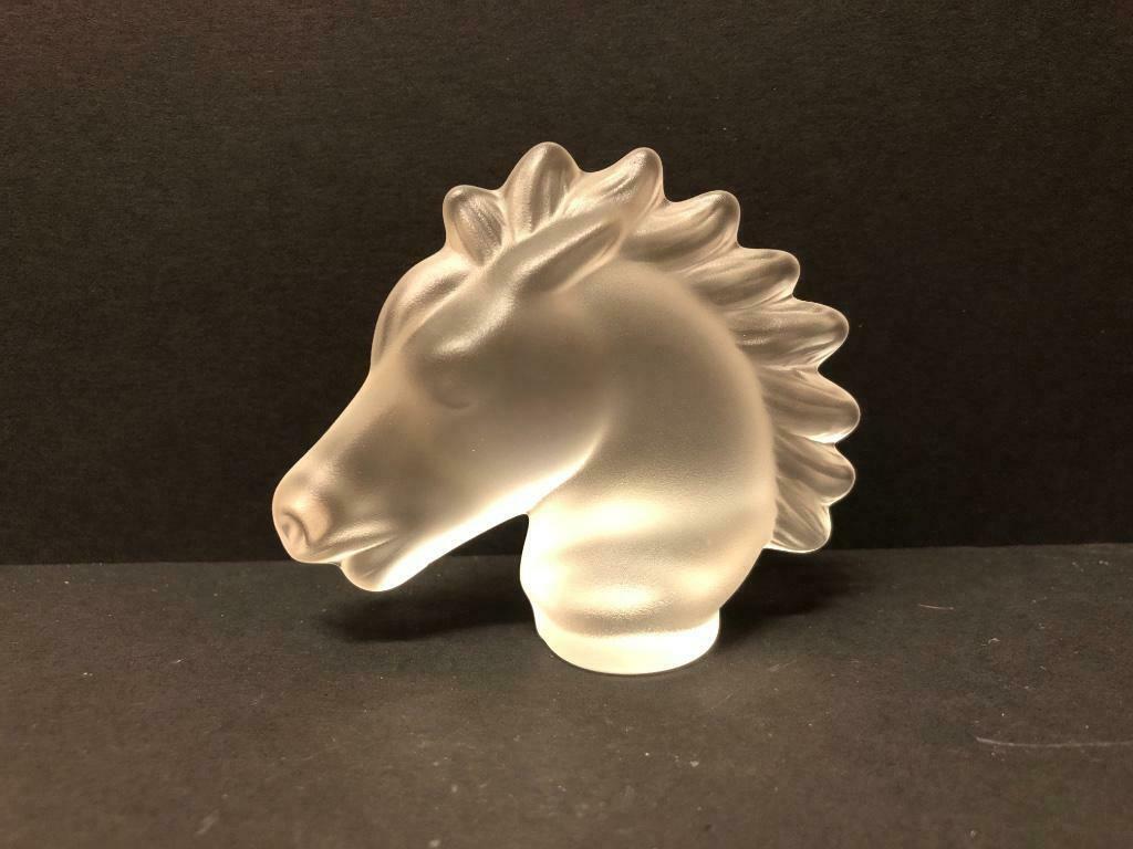 Cristal de Sèvres PAARDENKOP, Ophalen of Verzenden