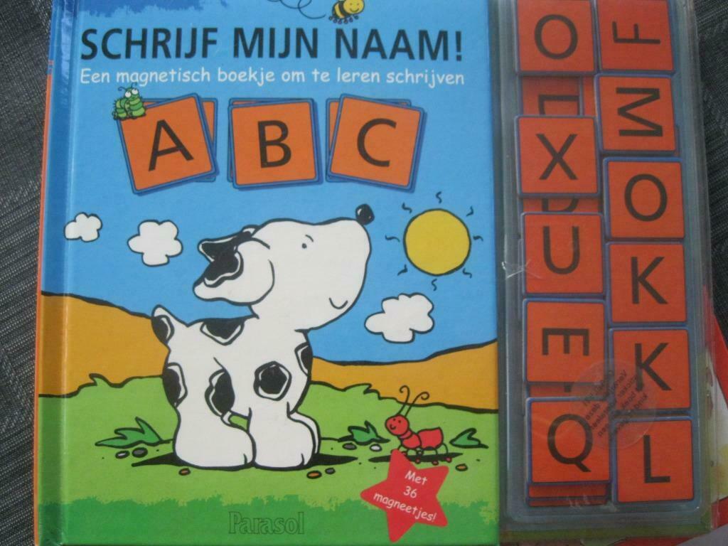 boek met letters magneten Schrijf je naam of andere woorden, Ophalen of Verzenden, Non-fictie