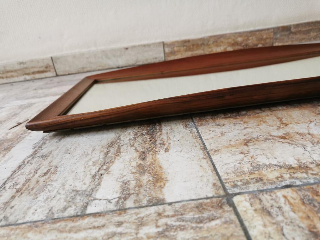 Vintage spiegel scandinavische design jaren 70, Enlèvement ou Envoi, Utilisé