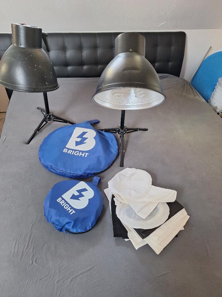Lichttent met toebehoren, Ophalen, Gebruikt, Complete fotostudio