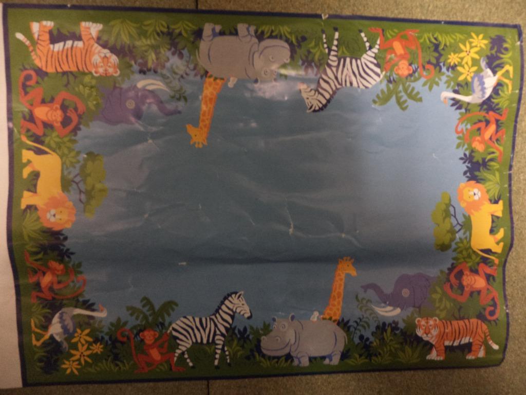 tapijt SAFARI dieren, Ophalen of Verzenden, Zo goed als nieuw, Kleed of Kussen