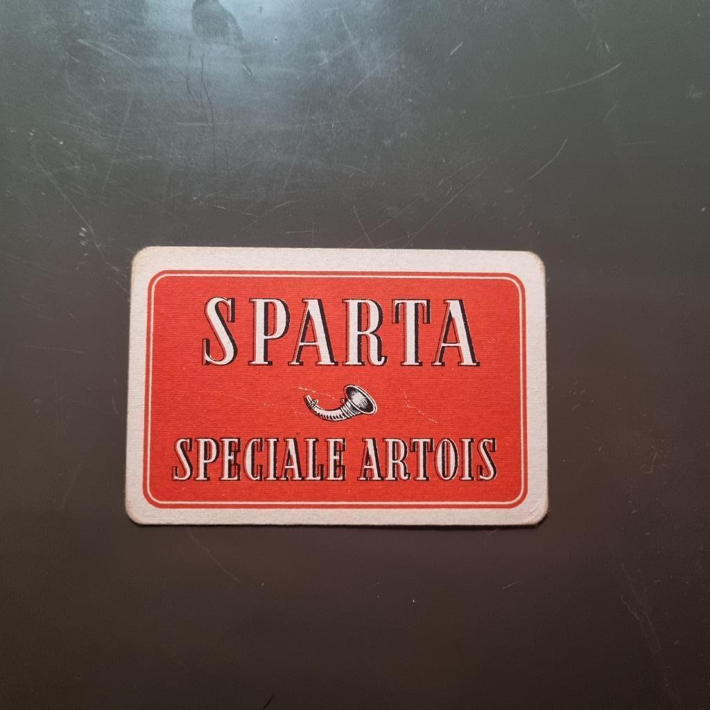Carte de jeu Sparta Speciale Artois (modèle 3), Verzamelen, Biermerken, Ophalen of Verzenden, Gebruikt, Overige typen, Stella Artois