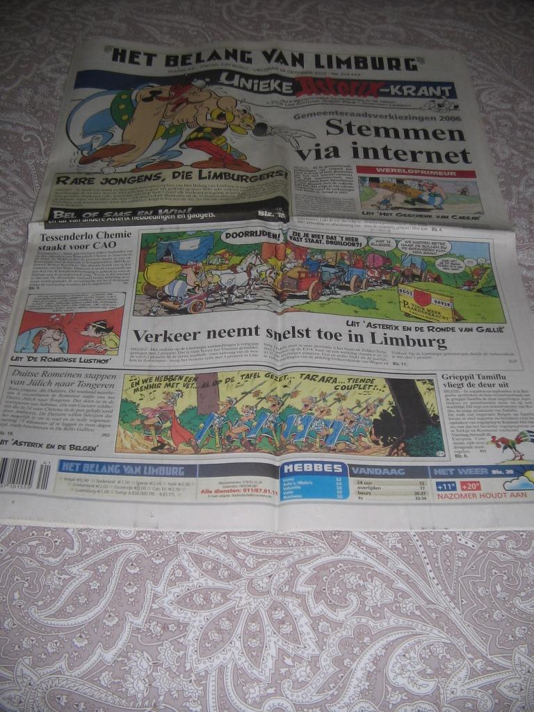 Unieke Asterixkrant (HBVL) 2005, Ophalen of Verzenden, Zo goed als nieuw