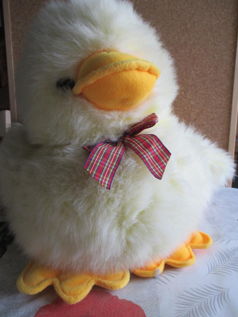knuffel grote gele eend, Ophalen of Verzenden, Zo goed als nieuw, Eend