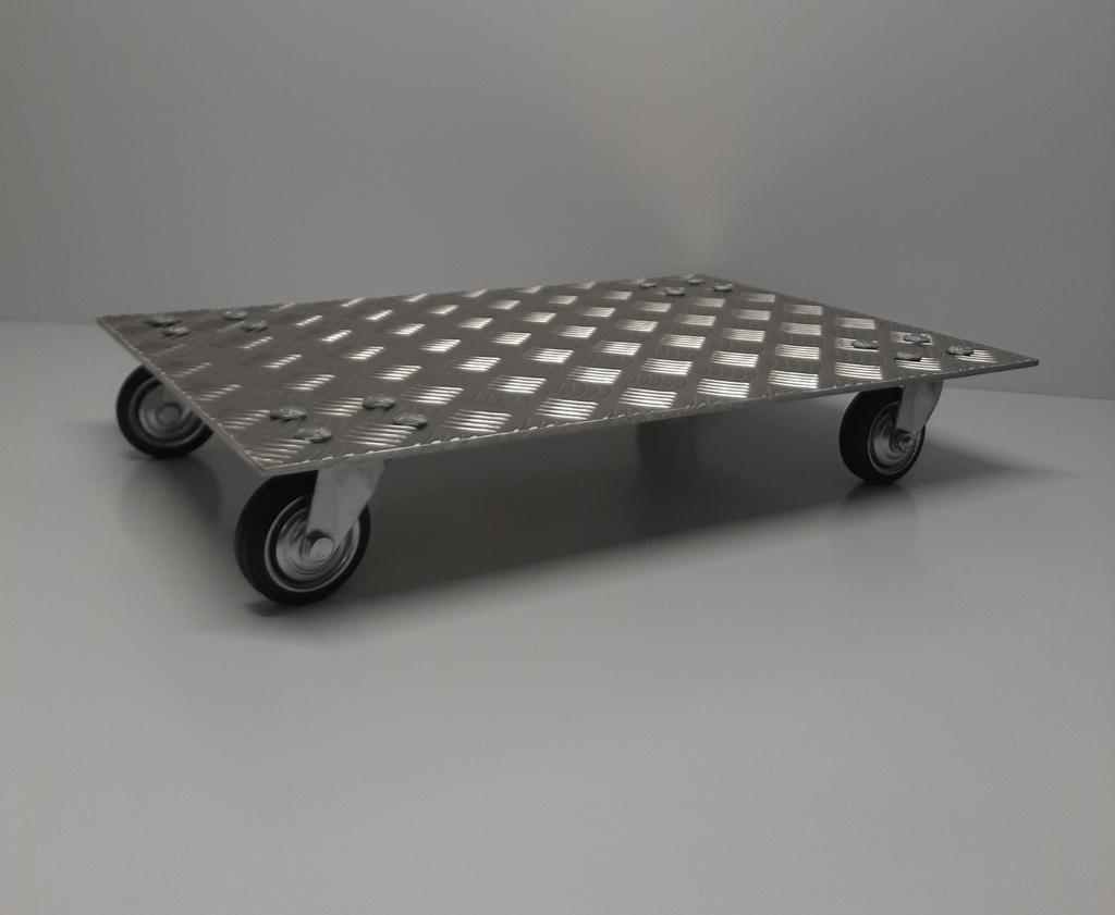Rolplateau Aluminium met Wielen – Transportkar, Ophalen of Verzenden, Nieuw, Aluminium
