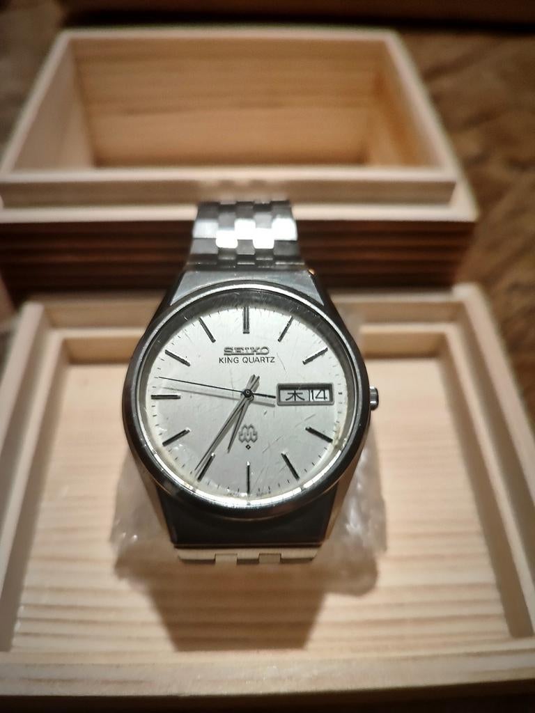 Seiko King Quartz 9923-8060 Twin Quartz - JDM Kanji - 1979, Handtassen en Accessoires, Horloges | Heren, Seiko, Verzenden