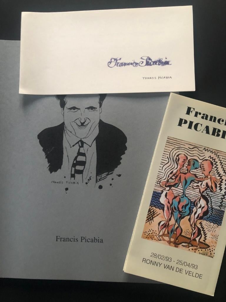 Livret Francis Picabia + 2 invitations, Enlèvement ou Envoi, Neuf, Peinture et dessin