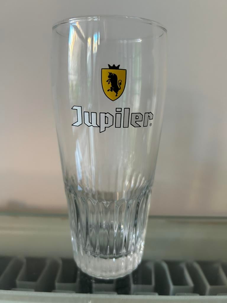 Verre à bière Jupiler 25cl logo jaune, Enlèvement, Comme neuf, Jupiler