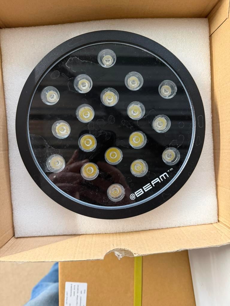 2x LED BEAM natural white 24v 18w, Ophalen of Verzenden, Nieuw, Licht, Kleur