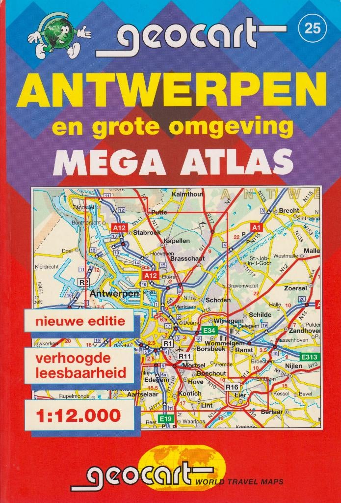 2004 - GEOCART - Atlas Antwerpen en grote omgeving, Gelezen, Overige atlassen, Verzenden, 2000 tot heden