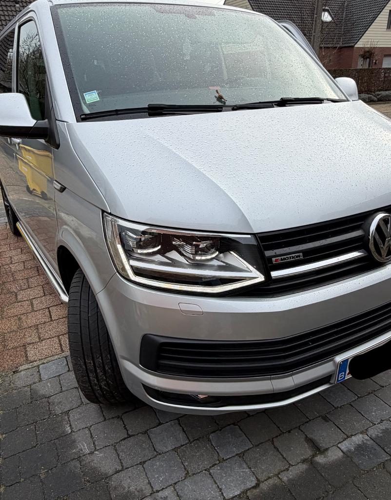 volkswagen transporter t6 204pk 4motion DSG automaat, Autos, Argent ou Gris, Euro 6, Carnet d'entretien, 5 portes