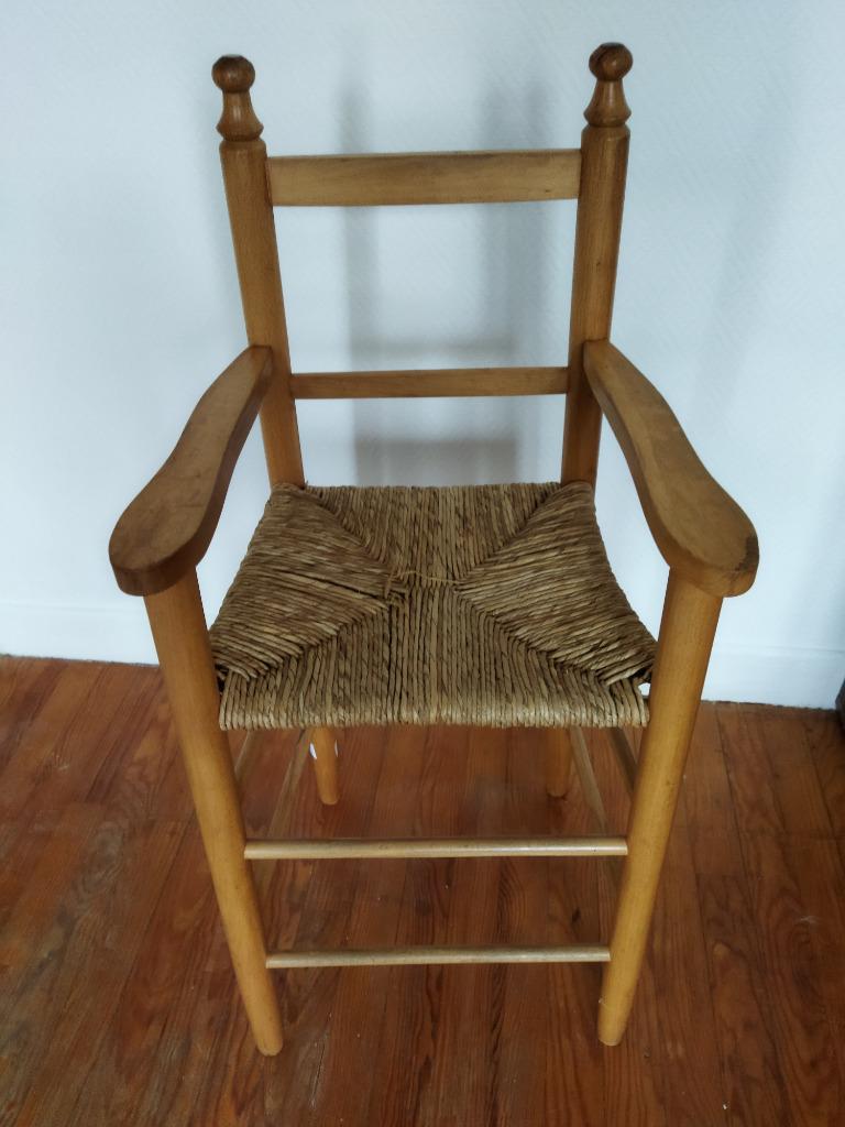chaise haute en bois pour enfants, Enlèvement, Utilisé, Chaise de table