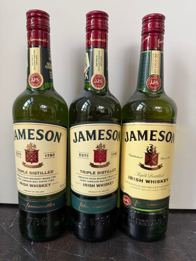 3 flessen whiskey Jameson, Ophalen, Nieuw, Overige typen