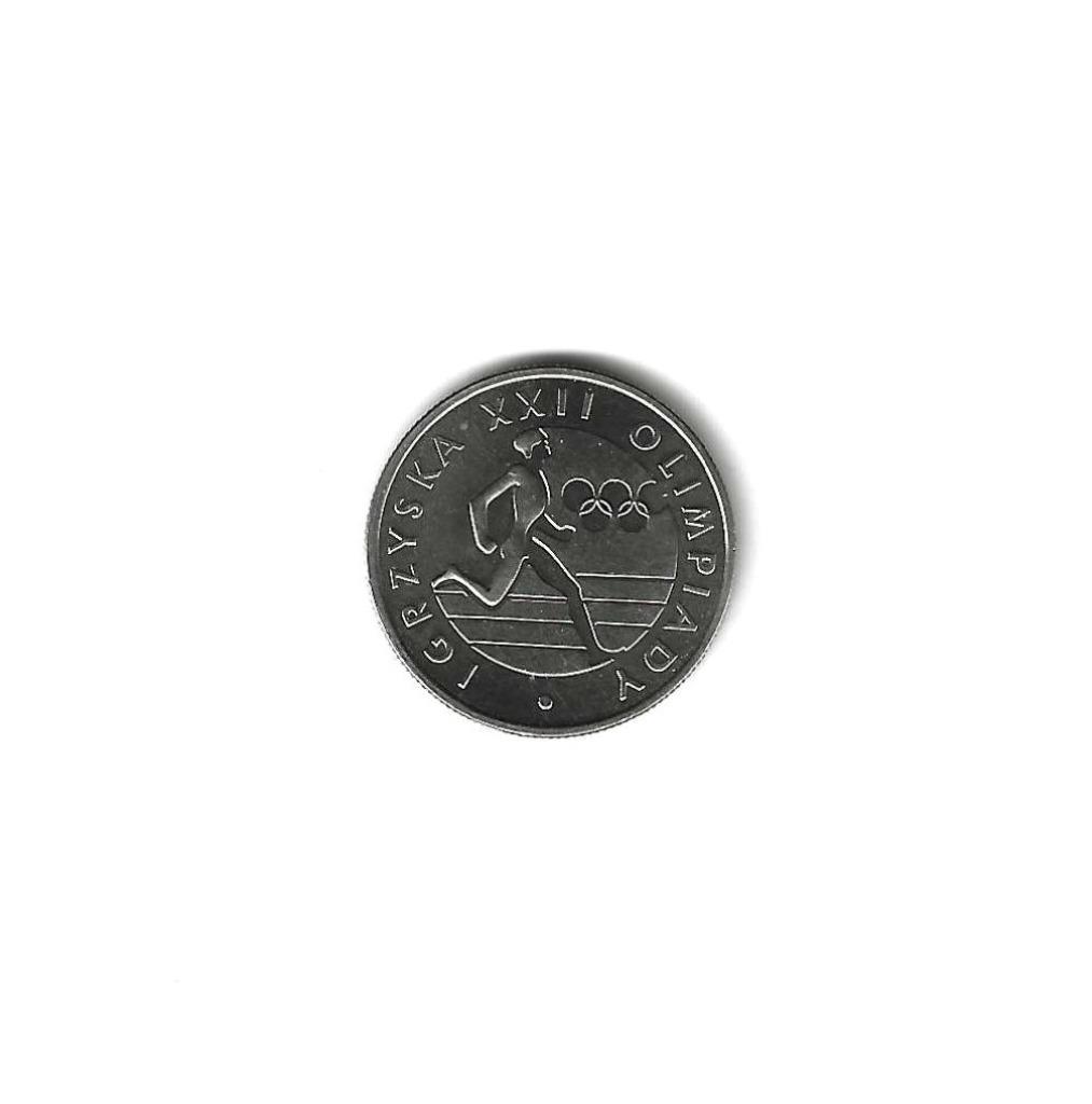 Polen, 20 Zlotych 1980, Olympics 1980., Postzegels en Munten, Ophalen of Verzenden, Polen, Losse munt