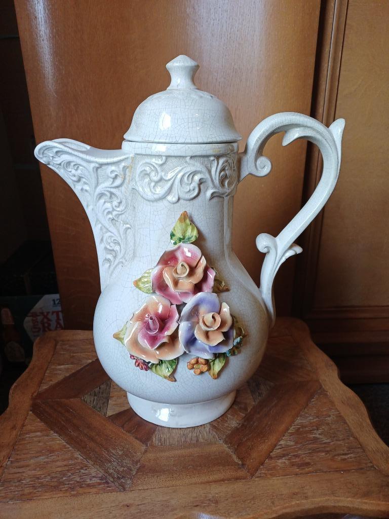 Bassano keramische craquelé vaas, Antiquités & Art, Antiquités | Vases, Enlèvement