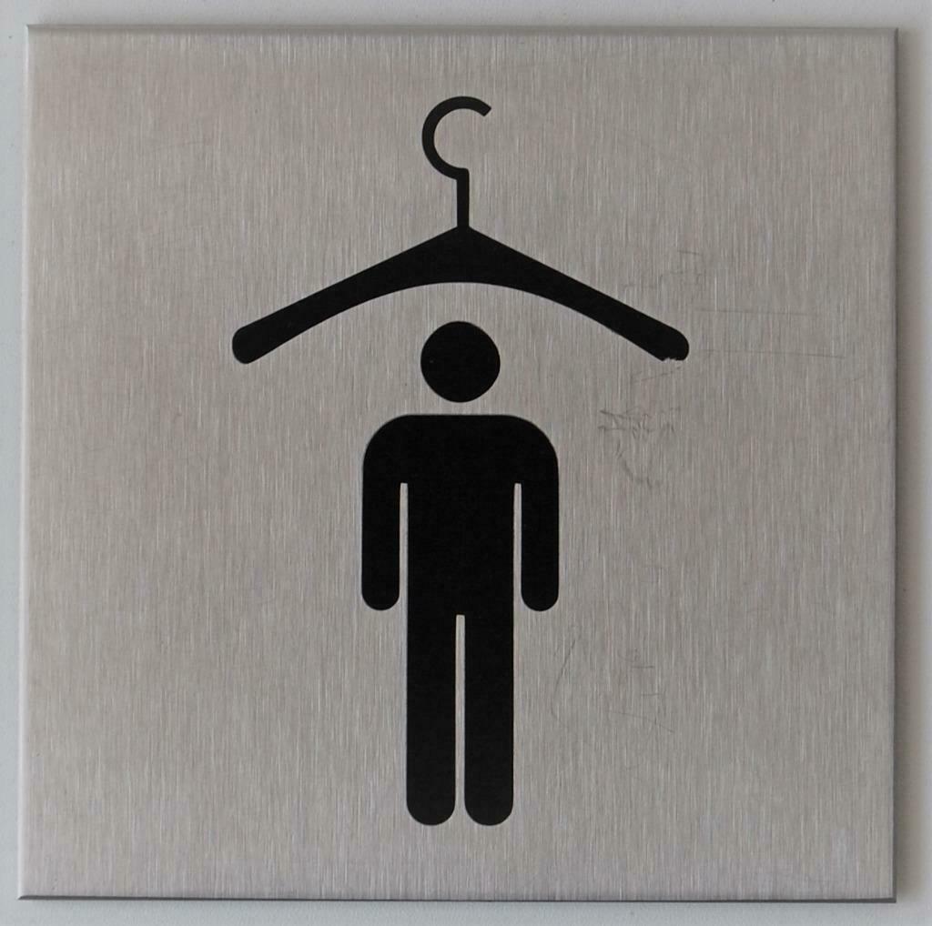 Pictogramme, plaque signalétique « vestiaire HOMMES » pour l, Articles professionnels, Enlèvement ou Envoi, Neuf, sans emballage