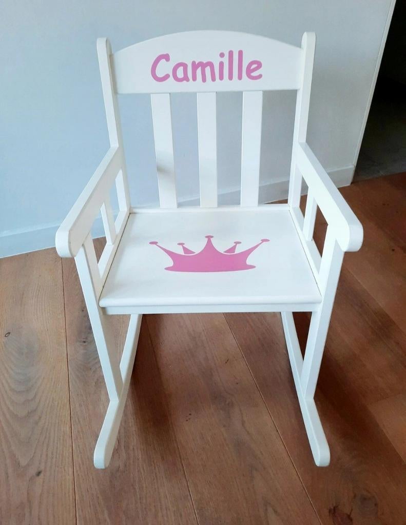 Witte schommelstoel Camille • Ikea Sundvik, Ophalen, Gebruikt, Stoel(en)