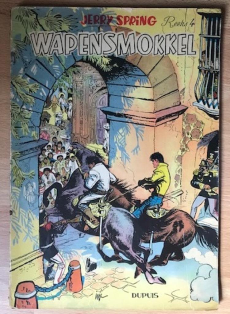 JERRY SPRING 4 WAPENSMOKKEL EERSTE DRUK JIJE ROBBEDOES, Gelezen, Eén stripboek, Ophalen of Verzenden, Jijé