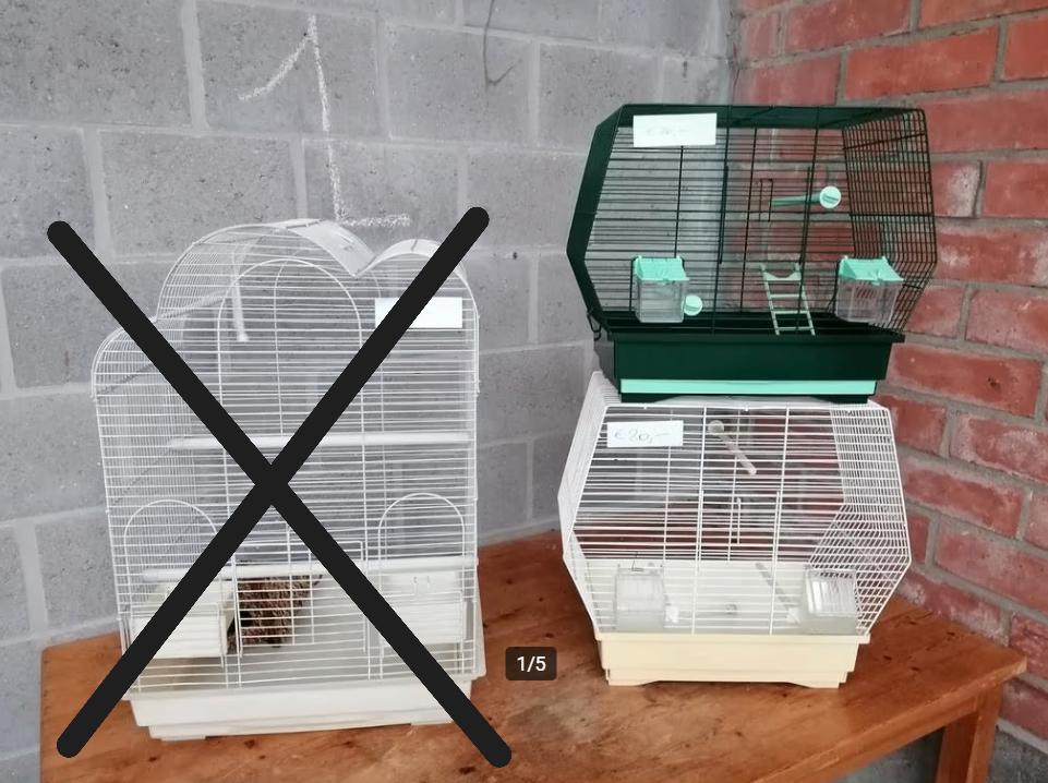 Deux dernières cages décoratives pour petits oiseaux, Enlèvement, Comme neuf, Autres matériaux, Cage à oiseaux