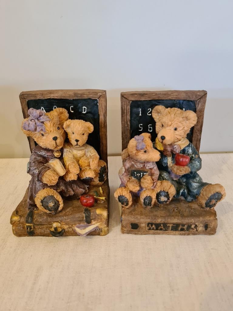 Mooie boekensteunen beren, Teddies te koop in Balen, Ophalen of Verzenden, Zo goed als nieuw, Beeldje, Cherished Teddies