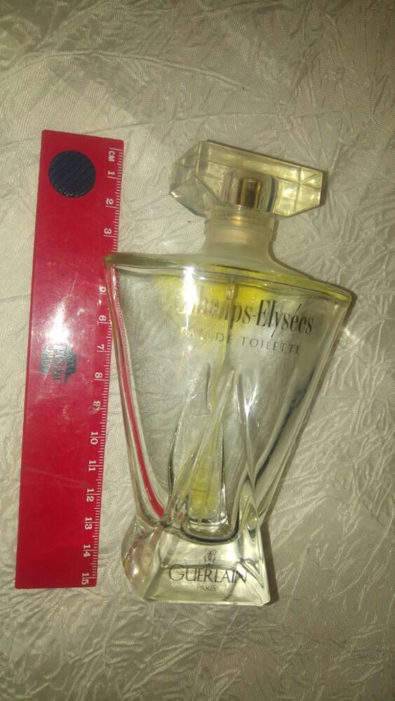 Vintage Flacon parfum toilette guerlain champs Élysées 100m, Enlèvement ou Envoi, Utilisé