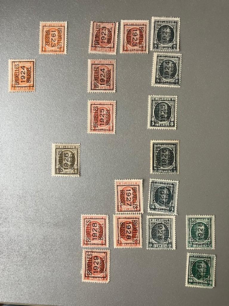 Belgische postzegels - pre - preo - voorafgestempeld, Ophalen of Verzenden, Gestempeld, Staatshoofden, Frankeerzegel