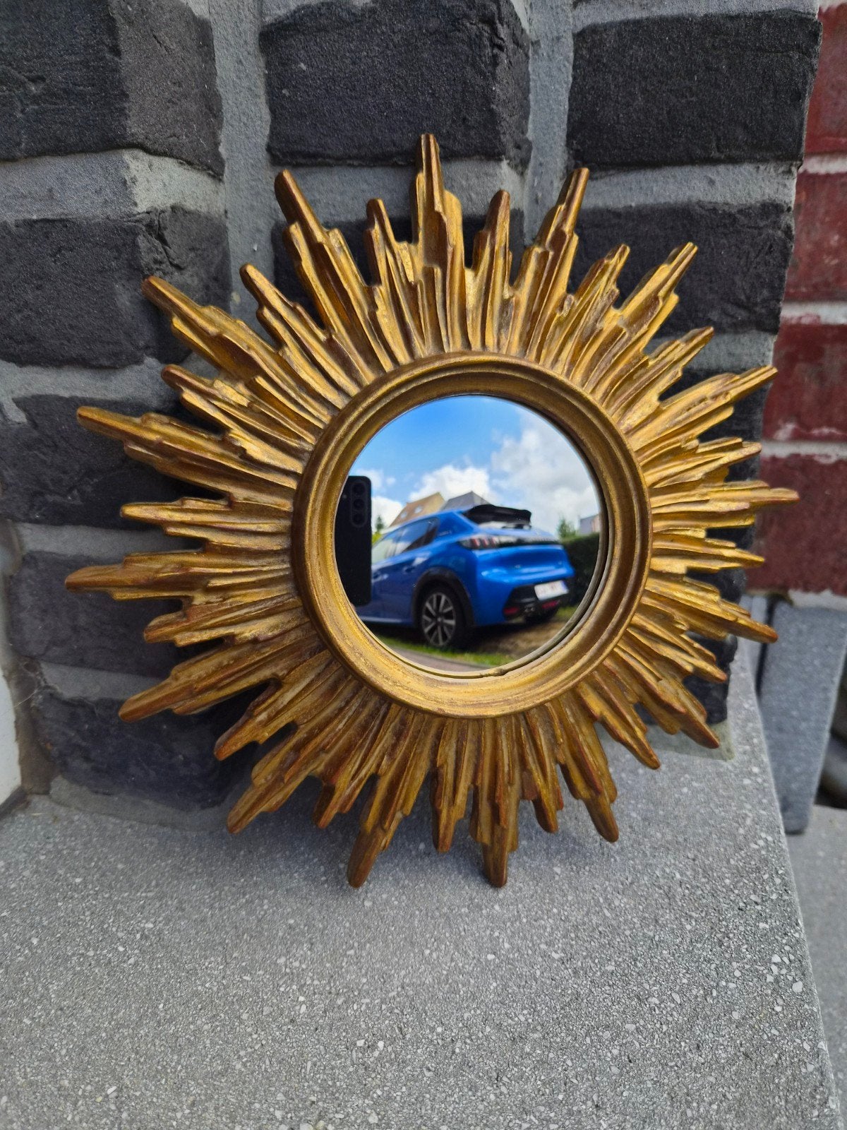 Petit miroir solaire Deknudt 25 cm, rare !, Maison & Meubles, Enlèvement ou Envoi, Utilisé