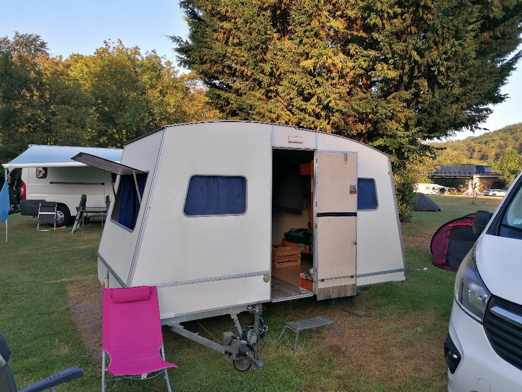 Rapido vouwwagen, 1975, Caravans en Kamperen, Beige, Tot en met 4, Ophalen, Overige merken