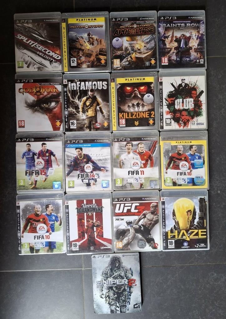 16 PS3 GAMES, Ophalen, Zo goed als nieuw