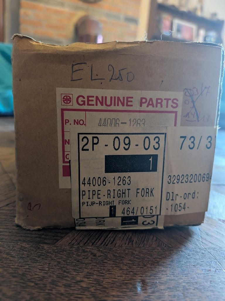 Bas de fourche droit pour Kawasaki EL250, Motoren, Ophalen, Nieuw