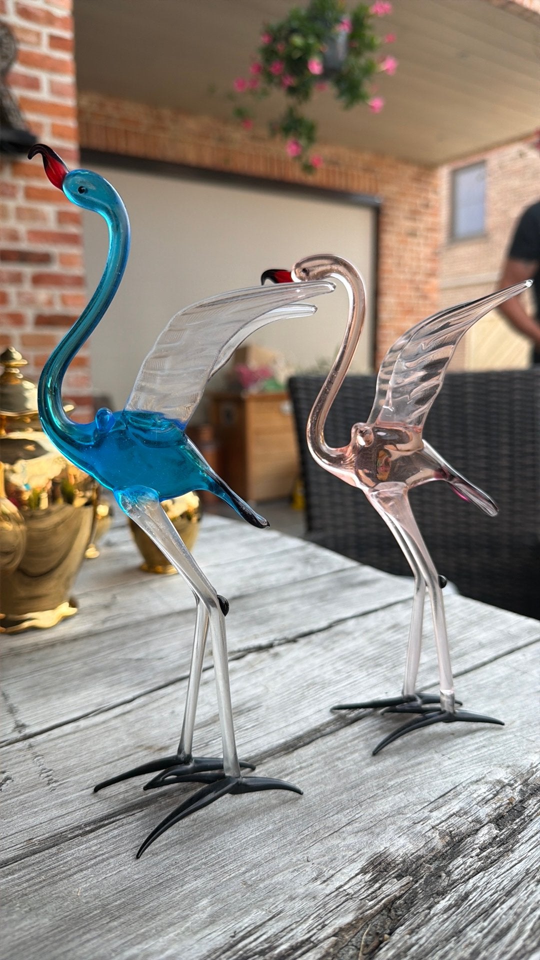 Murano beeldje blauw, Ophalen