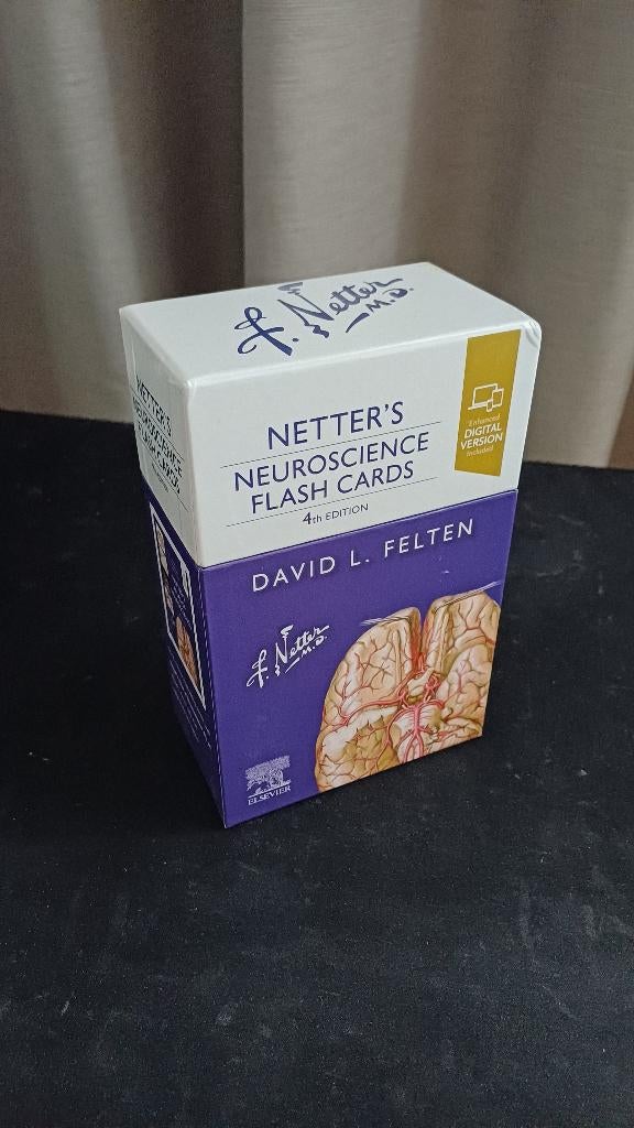 Netter Neuroscience Flash Cards, Boeken, Ophalen of Verzenden, Zo goed als nieuw, Natuurwetenschap, Elsevier