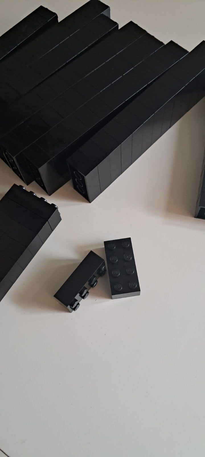 LEGO 2x4 black brick 100x nieuw, Kinderen en Baby's, Speelgoed | Duplo en Lego, Verzenden, Nieuw, Losse stenen, Lego