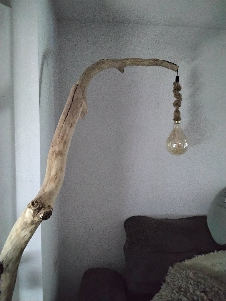 Lampadaire bois, Maison & Meubles, Bois, Utilisé, Bois, 150 à 200 cm