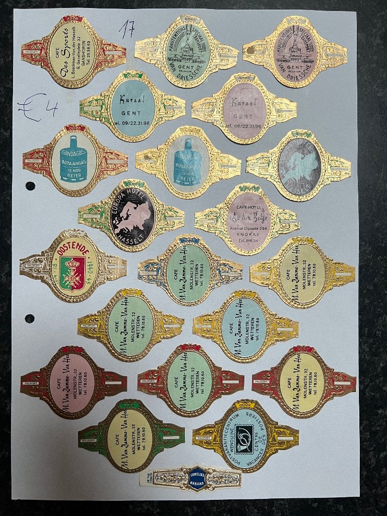 SIGARENBANDEN, Ophalen of Verzenden, Sigarenbandjes