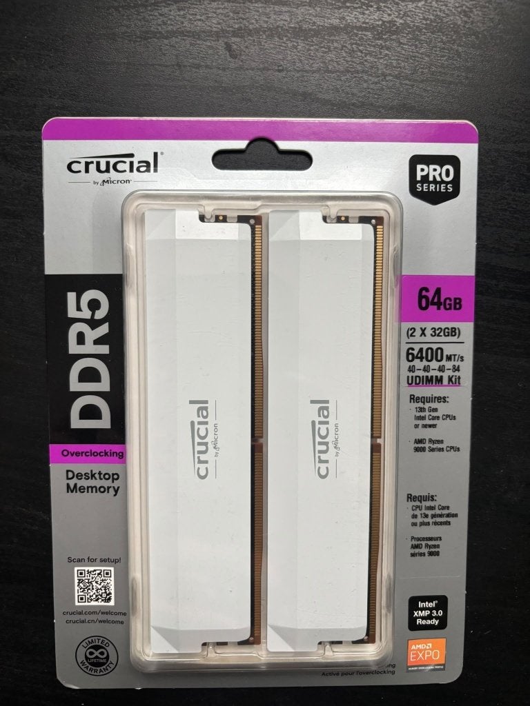 Crucial  Pro RAM Kit (2x32GB) 6400, Ophalen of Verzenden, Nieuw