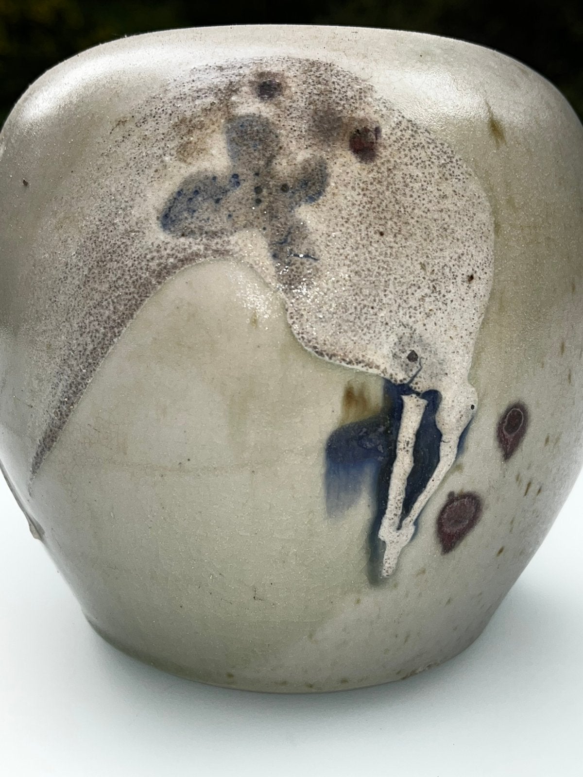 Mid-Century design vintage vaas keramiek signed ceramic vase, Ophalen of Verzenden