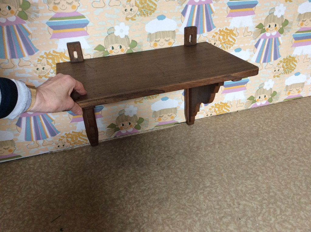 Vintage houten wandschap - rustieke landelijke stijl-47cm b, Maison & Meubles, Accessoires pour la Maison | Cadres, Autres types