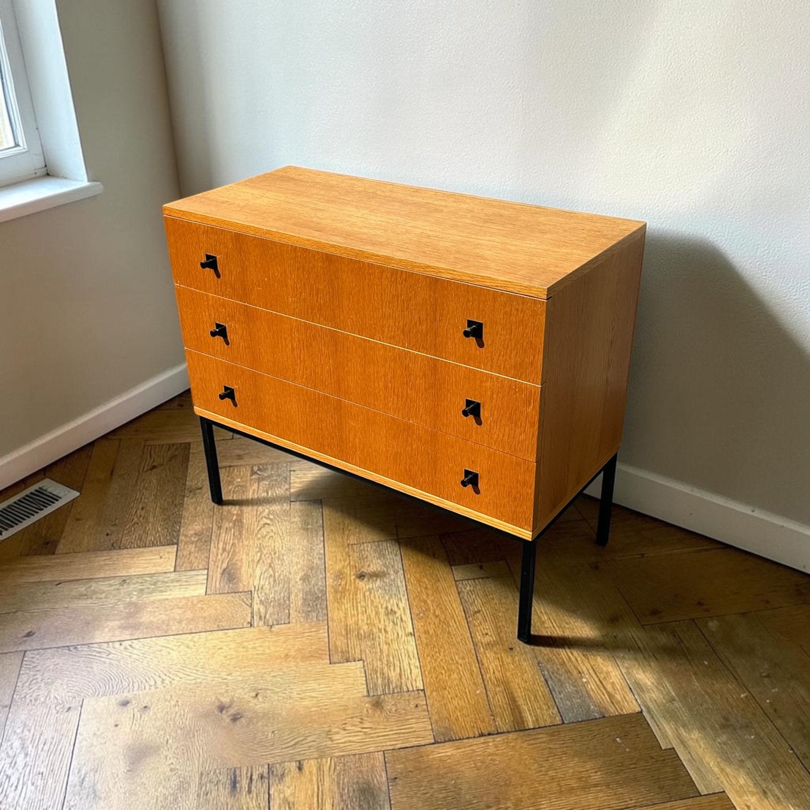 Commode vintage 1970 en teck, Maison & Meubles, Enlèvement, Utilisé