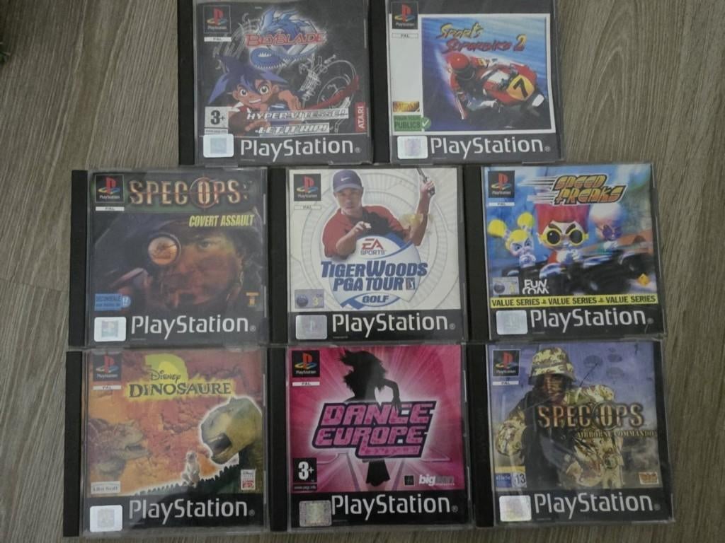 Lot de 8 jeux PS1, Enlèvement ou Envoi, À partir de 7 ans, Aventure et Action, Utilisé
