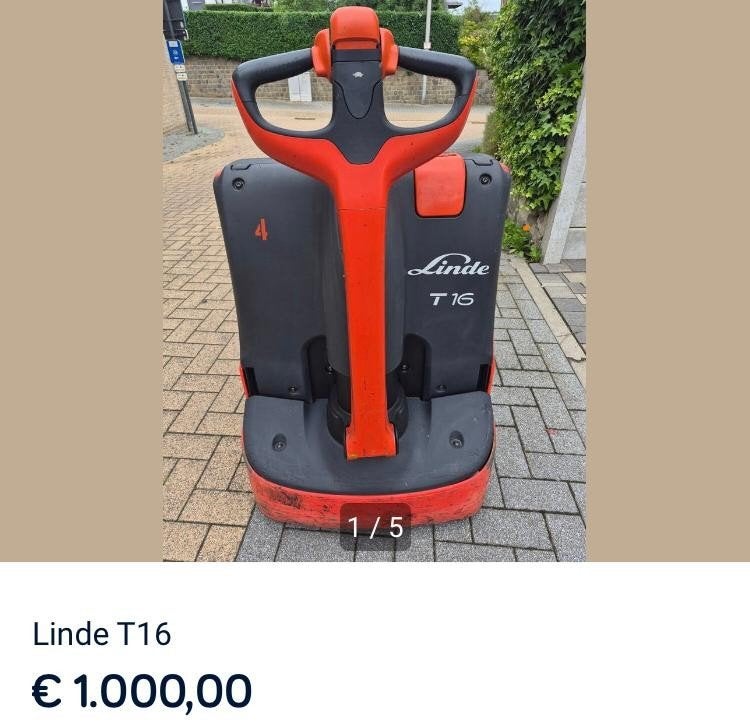 Linde T16 286u, Enlèvement