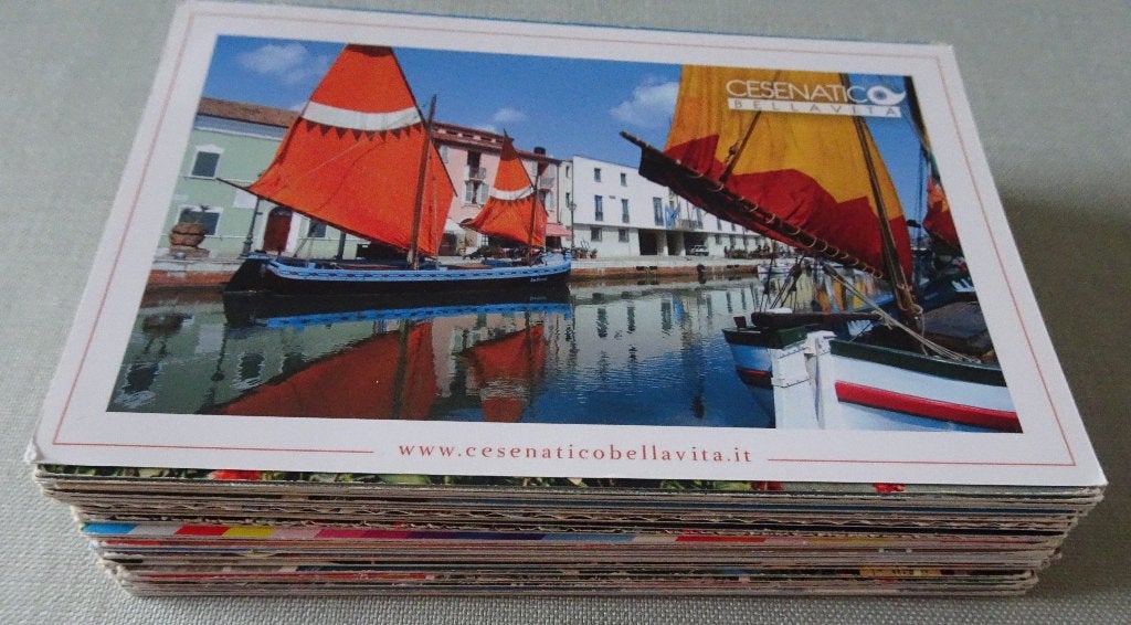 77 POSTKAARTEN VAN DE RIVIERA ADRIATICA, Envoi, Affranchie, Italie