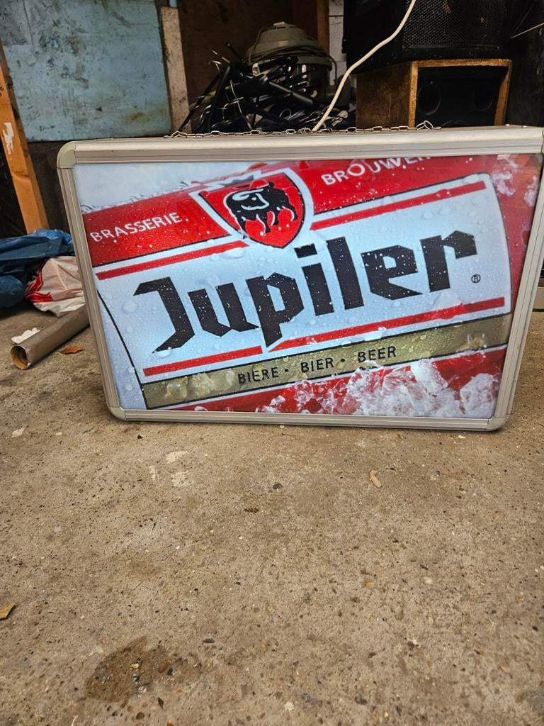 Jupiler lichtreclame werk perfect, Verzamelen, Merken en Reclamevoorwerpen, Ophalen