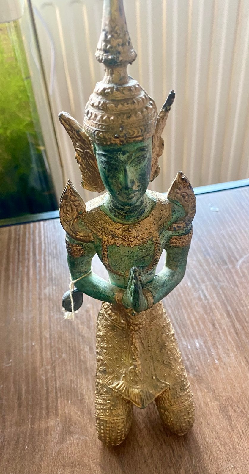 Thaise tempelwachter in brons, 25cm, Enlèvement, Bronze