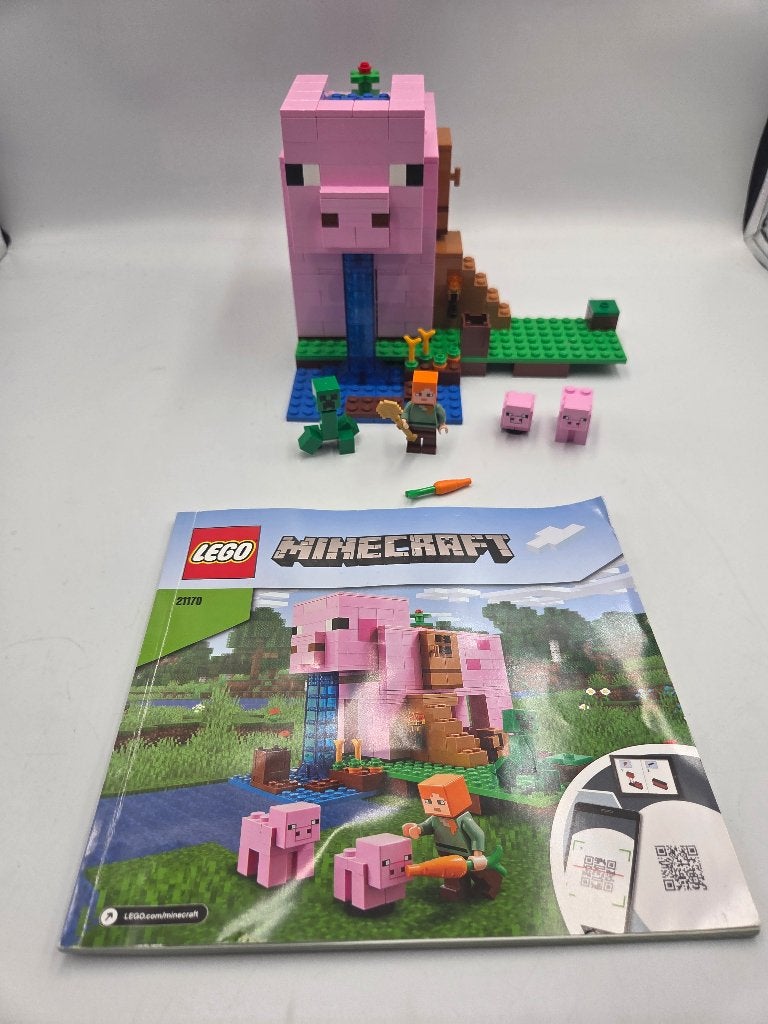 Lego Minecraft 21170 The Pig House, Kinderen en Baby's, Speelgoed | Duplo en Lego, Zo goed als nieuw, Lego, Complete set, Compleet