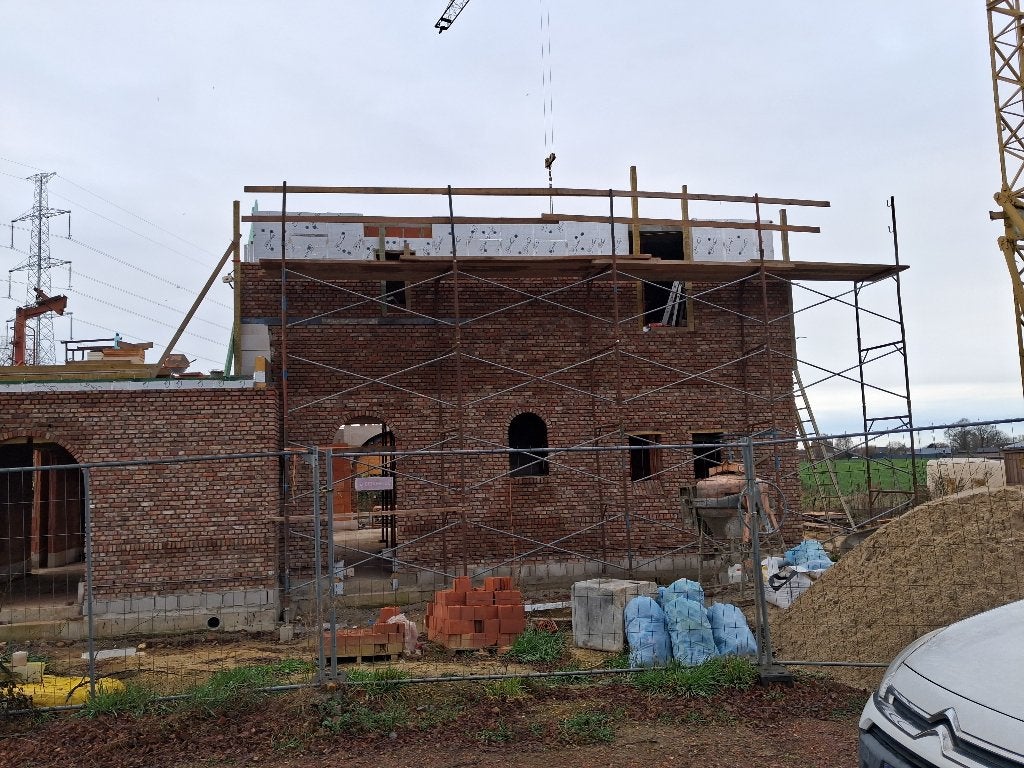 Gevelstelling gevelsteiger 140m² te koop, Ophalen, Gebruikt, Gevelsteiger, 5 meter of hoger