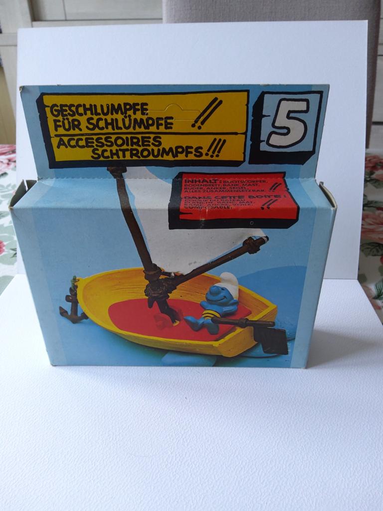 Schtroumpf le bateau, Enlèvement ou Envoi, Comme neuf, Poupée, Figurine ou Peluche